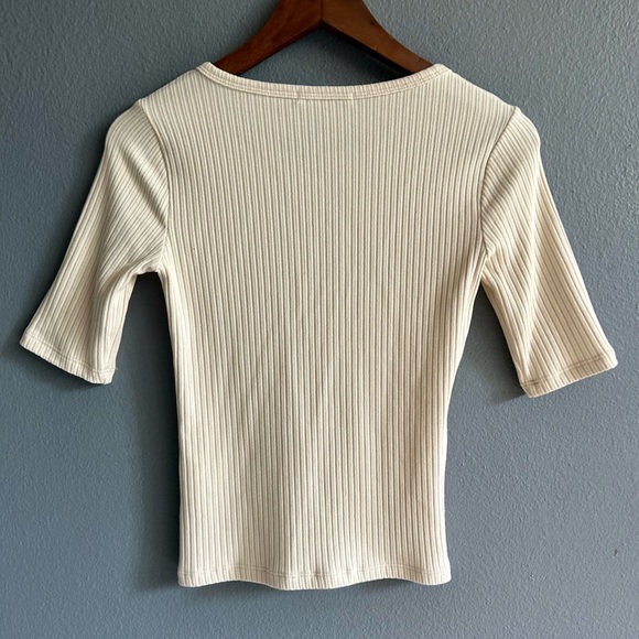 Reformation “Lizzie” Top// Beige, Size Small - Picture 4 of 6